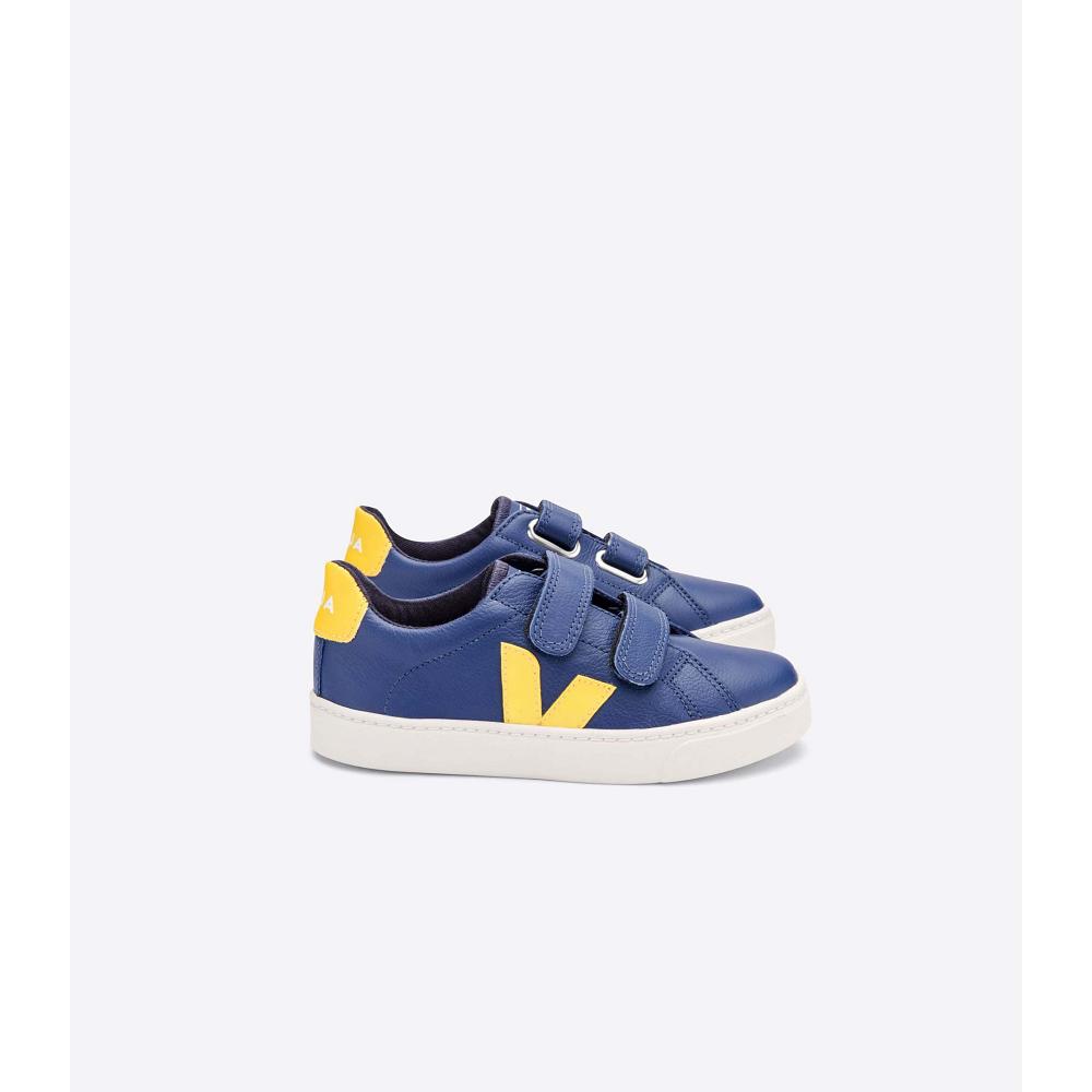 Kids\' Veja ESPLAR CHROMEFREE Sneakers Navy | ZA 823CTV